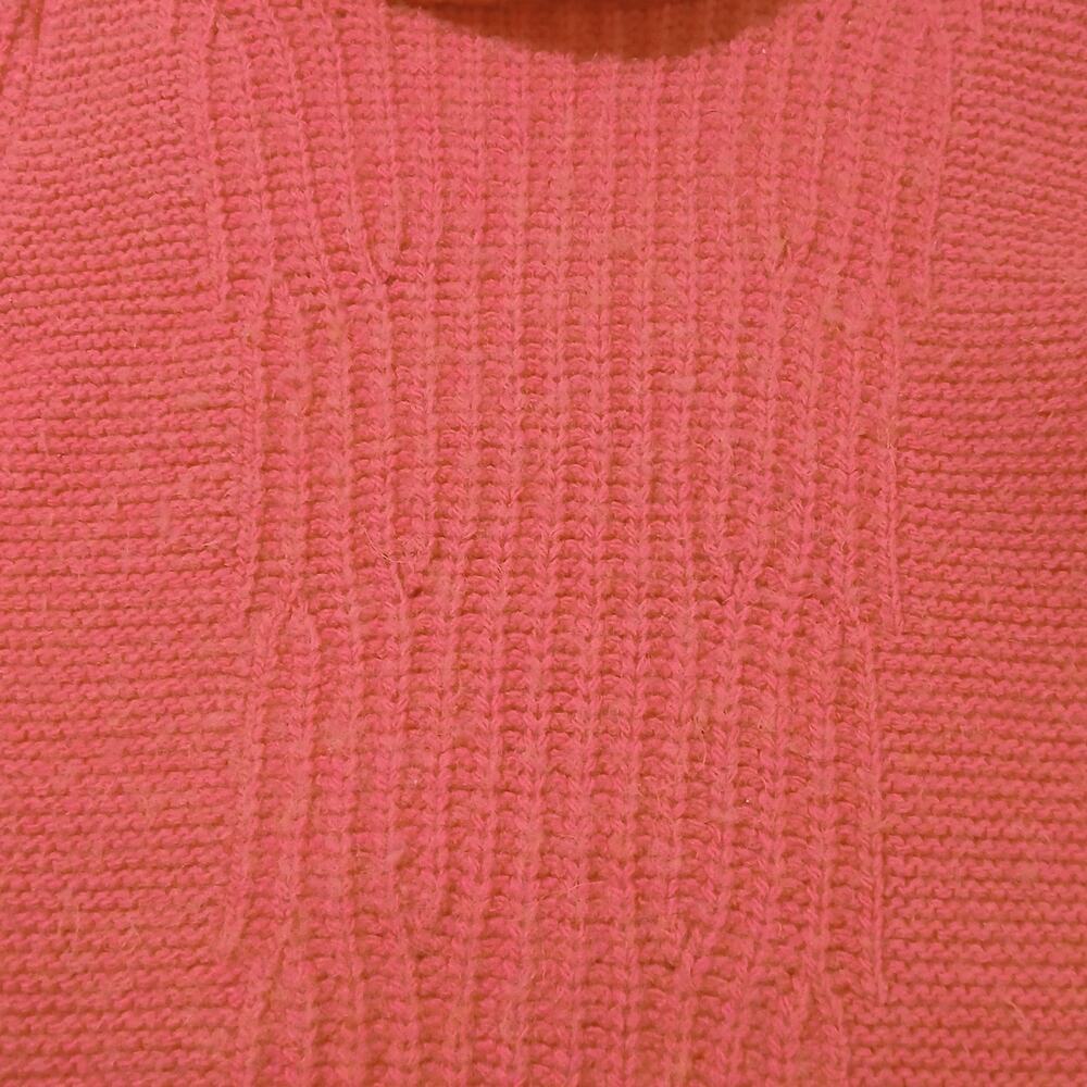 Banana Republic Sweater Womens XL Pink Strawberry Turtleneck Wool Alpaca - Picture 4 of 9